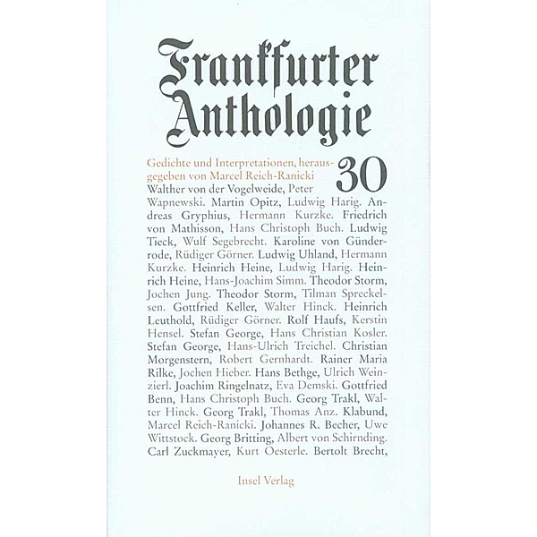 Frankfurter Anthologie.Bd.30