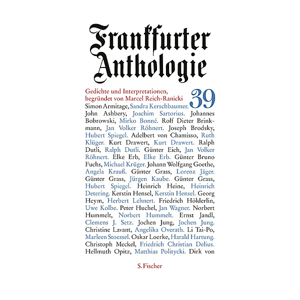 Frankfurter Anthologie.Bd.39