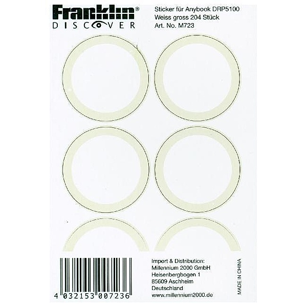 Franklin Discover Sticker Set 204 St. Weiss