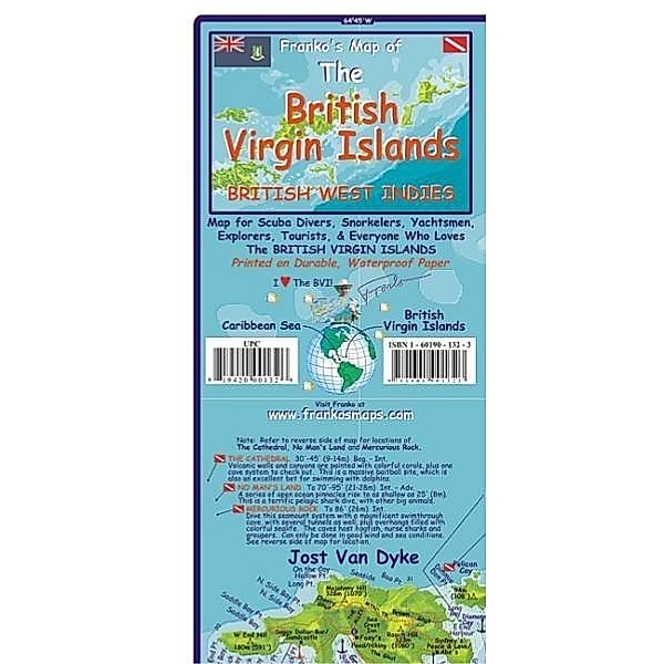 Franko Maps / Franko Maps Franko's Map of the British Virgin Islands, British West Indies