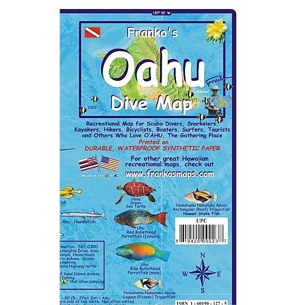 Franko Maps / Franko Maps Franko's Oahu Dive Map
