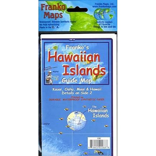 Franko Maps Franko's Hawaiian Islands Guide Map