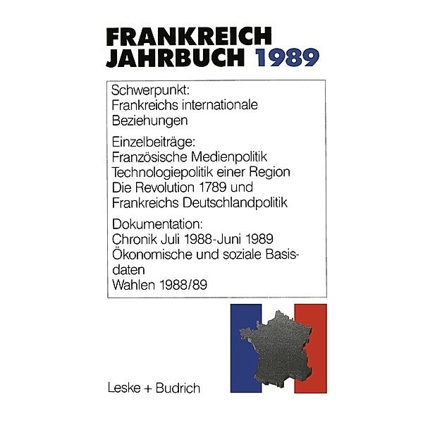 Frankreich-Jahrbuch 1989, Deutsch-Französisches Institut
