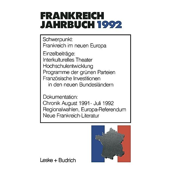 Frankreich-Jahrbuch 1992, Kenneth A. Loparo