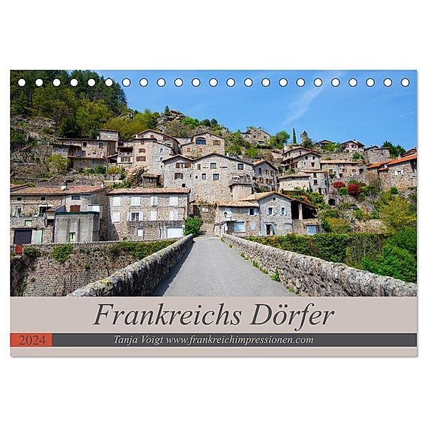 Frankreichs Dörfer (Tischkalender 2024 DIN A5 quer), CALVENDO Monatskalender, Tanja Voigt