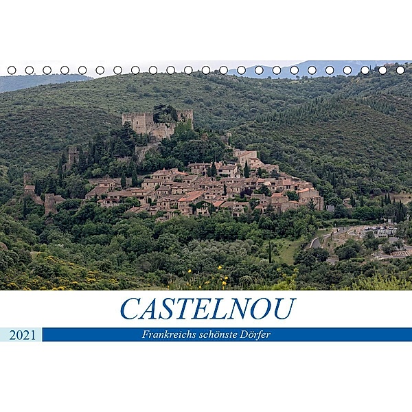 Frankreichs schönste Dörfer - Castelnou (Tischkalender 2021 DIN A5 quer), Thomas Bartruff