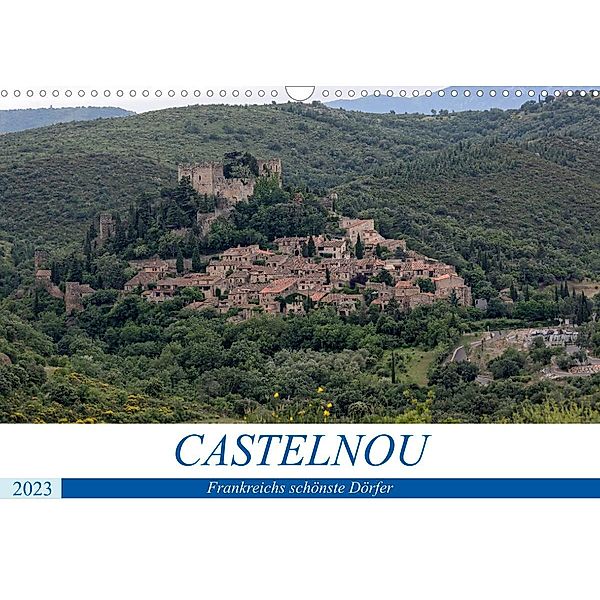 Frankreichs schönste Dörfer - Castelnou (Wandkalender 2023 DIN A3 quer), Thomas Bartruff