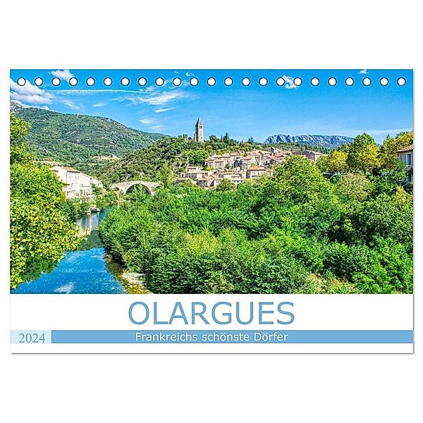 Frankreichs schönste Dörfer - Olargues (Tischkalender 2024 DIN A5 quer), CALVENDO Monatskalender, Thomas Bartruff