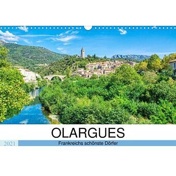 Frankreichs schönste Dörfer - Olargues (Wandkalender 2021 DIN A3 quer), Thomas Bartruff