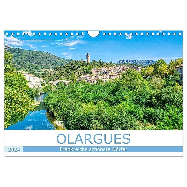 Frankreichs schönste Dörfer - Olargues (Wandkalender 2024 DIN A4 quer), CALVENDO Monatskalender, Thomas Bartruff