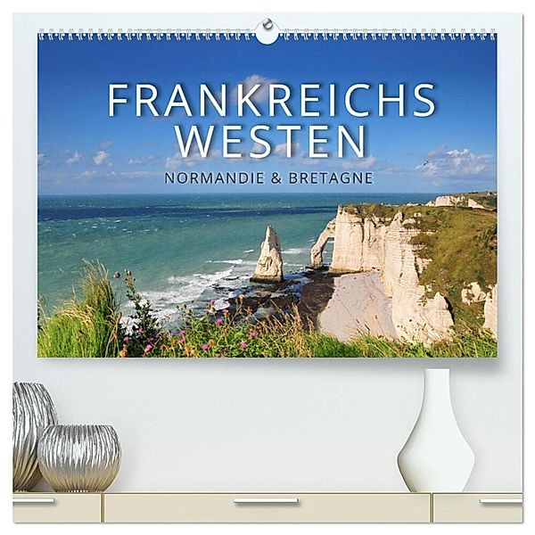 Frankreichs Westen - Normandie und Bretagne (hochwertiger Premium Wandkalender 2025 DIN A2 quer), Kunstdruck in Hochglanz, Calvendo, Reinhold Ratzer