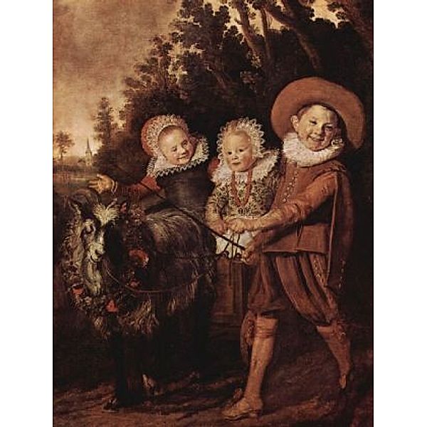 Frans Hals - Drei Kinder mit Ziegenbock und Wagen - 100 Teile (Puzzle)