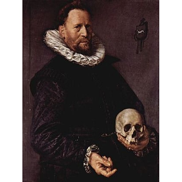 Frans Hals - Porträt eines etwa sechsigjährigen Mannes mit Totenschädel in der linken Hand - 200 Teile (Puzzle)