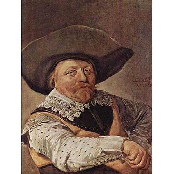 Frans Hals - Porträt eines sitzenden Offiziers mit aufgestützem Arm - 2.000 Teile (Puzzle)