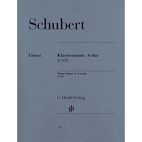 Franz Schubert - Klaviersonate A-dur D 959, Franz Schubert - Klaviersonate A-dur D 959