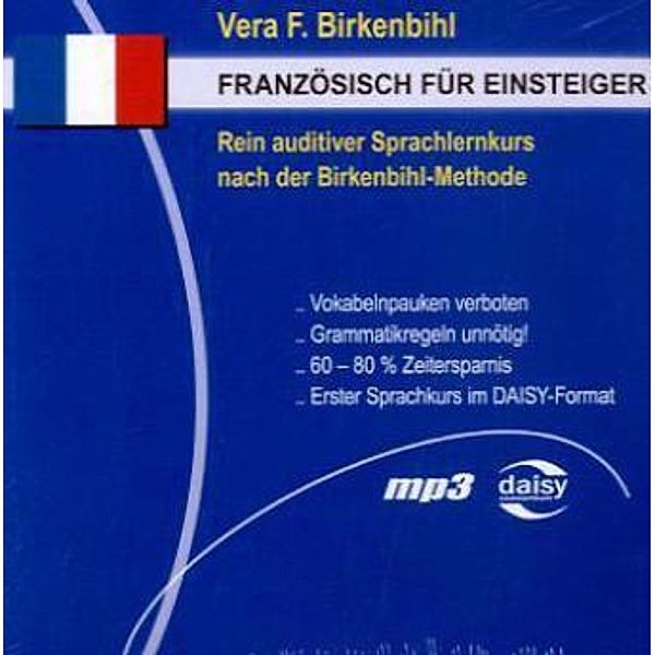 Französisch für Einsteiger, MP3-CD, Vera F. Birkenbihl