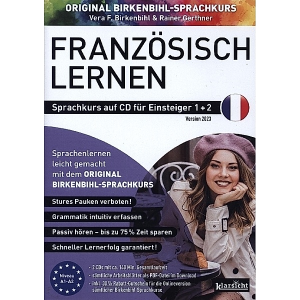 Französisch lernen für Einsteiger 1+2 (ORIGINAL BIRKENBIHL), Vera F. Birkenbihl, Rainer Gerthner, Original Birkenbihl Sprachkurs