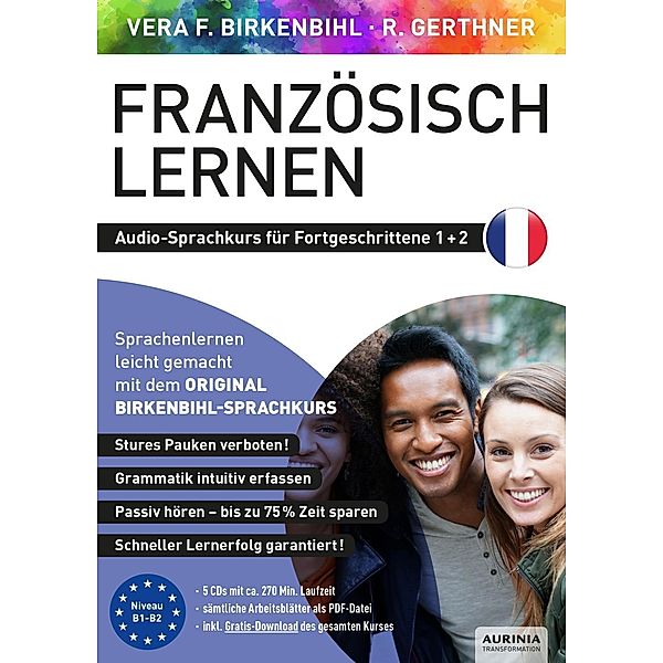 Französisch lernen für Fortgeschrittene 1+2, 5 Audio-CD, Vera F. Birkenbihl, Rainer Gerthner