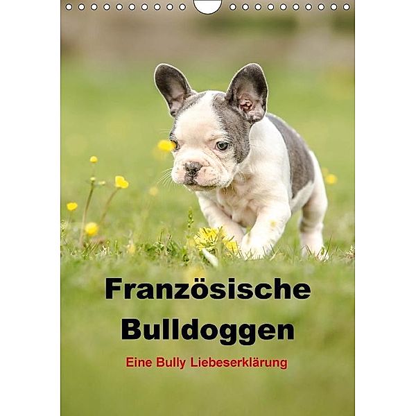 Französische Bulldoggen - Eine Bully Liebeserkärung (Wandkalender 2017 DIN A4 hoch), Yvonne Obermüller