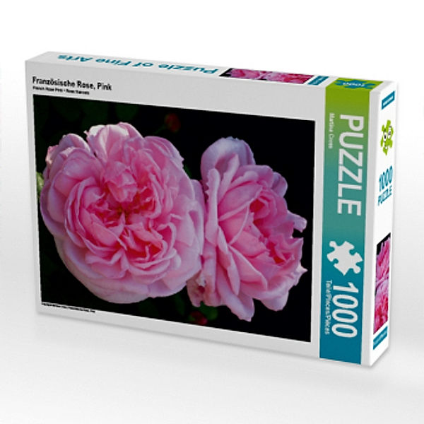 Französische Rose, Pink (Puzzle), Martina Cross