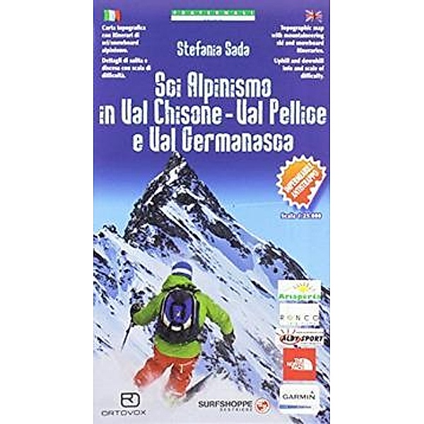 Fraternali Editore Ski Touring Cartoguides / S02 / Sci Alpinisimo Val Chisone - Val Pellice - Val Germanasca