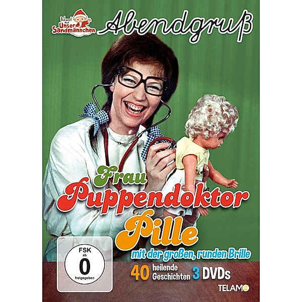 Frau Puppendoktor Pille mit der großen,runden Brille, Frau Puppendoktor Pille