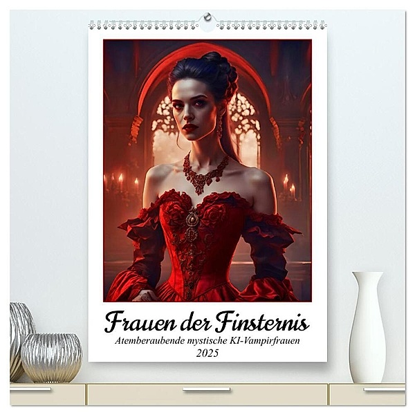 Frauen der Finsternis (hochwertiger Premium Wandkalender 2025 DIN A2 hoch), Kunstdruck in Hochglanz, Calvendo, Katharina Stachanczyk