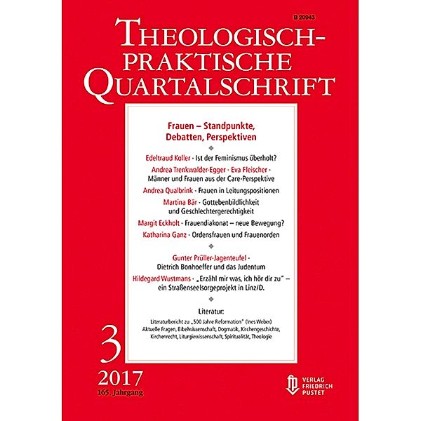 Frauen - Standpunkte, Debatten, Perspektiven / Theologisch-praktische Quartalschrift, Die Professoren sowie Professorinnen der Fakultät für Theologie der Kath. Privat-Universität Linz