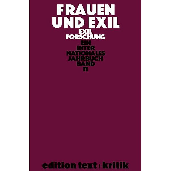 Frauen und Exil / Exilforschung (DeGruyter)