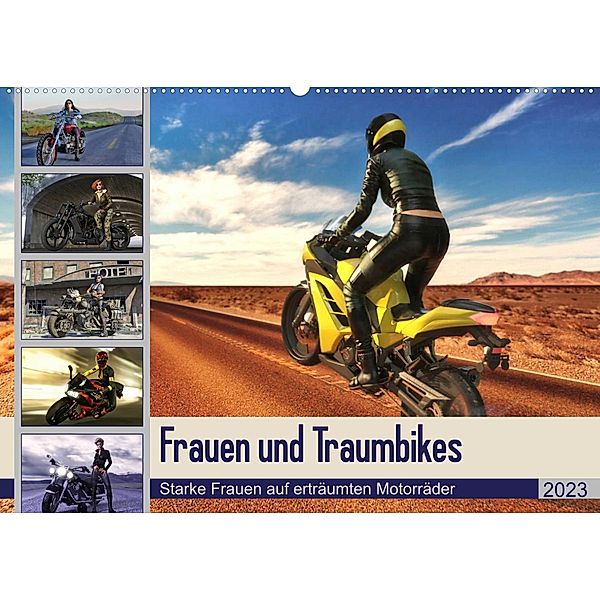 Frauen und Traumbikes (Wandkalender 2023 DIN A2 quer), Karsten Schröder