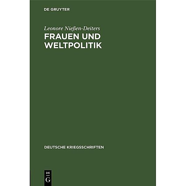 Frauen und Weltpolitik, Leonore Nießen-Deiters