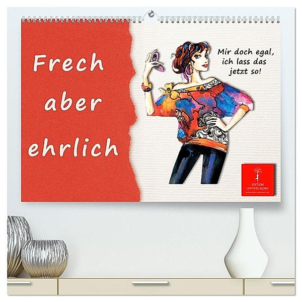Frech aber ehrlich (hochwertiger Premium Wandkalender 2024 DIN A2 quer), Kunstdruck in Hochglanz, Peter Roder