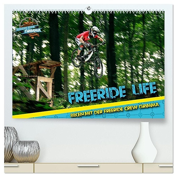 Freeride Life (hochwertiger Premium Wandkalender 2024 DIN A2 quer), Kunstdruck in Hochglanz, Patrick Freiberg