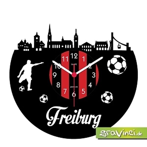 Freiburg Fan-Sport Fußball Deutschland, Vinyl Schallplattenuhr