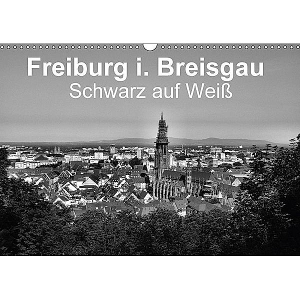 Freiburg i. Breisgau Schwarz auf Weiß (Wandkalender 2017 DIN A3 quer), Wolfgang-A. Langenkamp