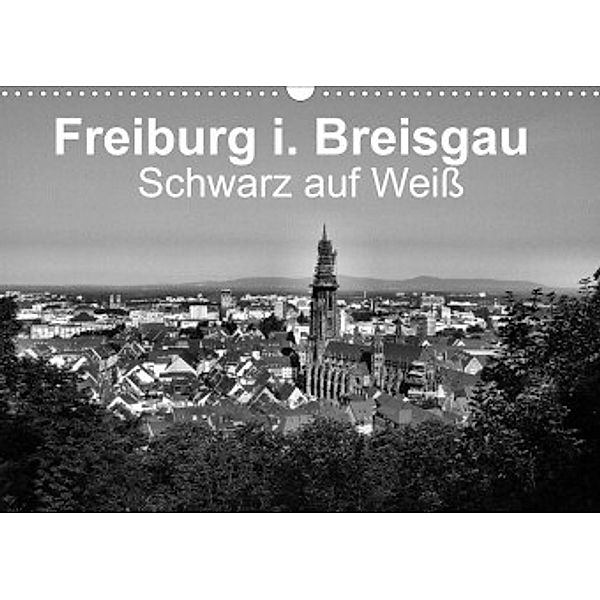Freiburg i. Breisgau Schwarz auf Weiß (Wandkalender 2022 DIN A3 quer), Wolfgang-A. Langenkamp    wal-art photography