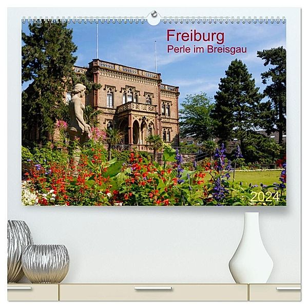 Freiburg Perle im Breisgau (hochwertiger Premium Wandkalender 2024 DIN A2 quer), Kunstdruck in Hochglanz, Prime Selection