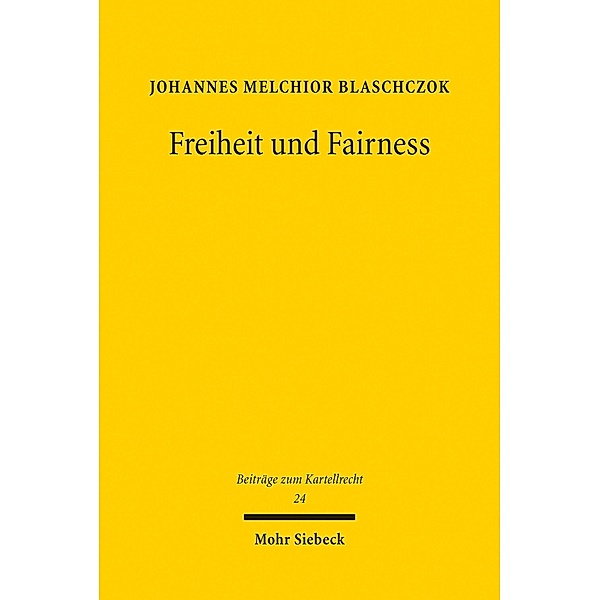 Freiheit und Fairness, Johannes Melchior Blaschczok