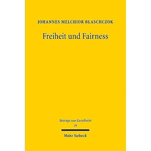 Freiheit und Fairness, Johannes Melchior Blaschczok