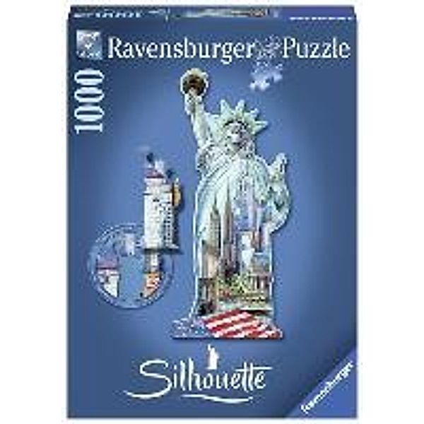 Freiheitsstatue Silhouette Puzzle 1000 Teile