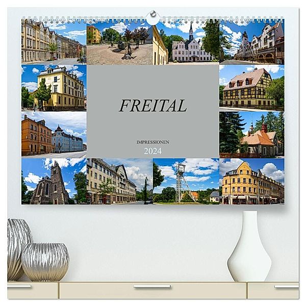 Freital Impressionen (hochwertiger Premium Wandkalender 2024 DIN A2 quer), Kunstdruck in Hochglanz, Dirk Meutzner