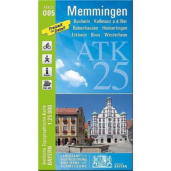 Freizeit im Detail / Amtliche Topographische Karte Bayern Memmingen, Breitband und Vermessung, Bayern Landesamt für Digitalisierung