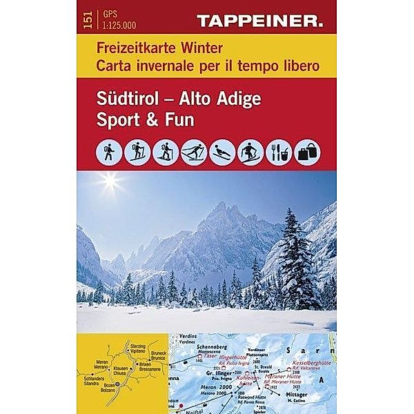 Freizeitkarte Südtirol - Sport & Spaß im Winter, Leo Brugger