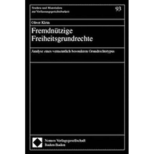 Fremdnützige Freiheitsgrundrechte, Oliver Klein