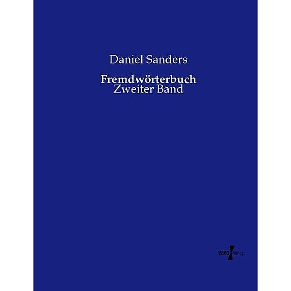 Fremdwörterbuch, Daniel Sanders