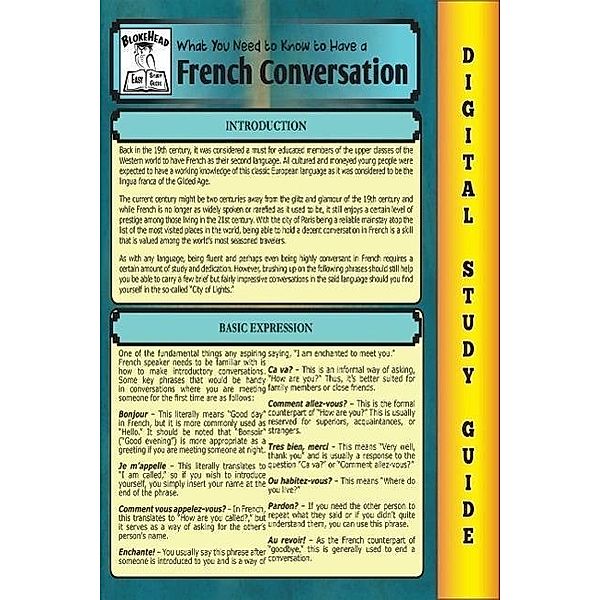 French Conversation ( Blokehead Easy Study Guide), Scott Green