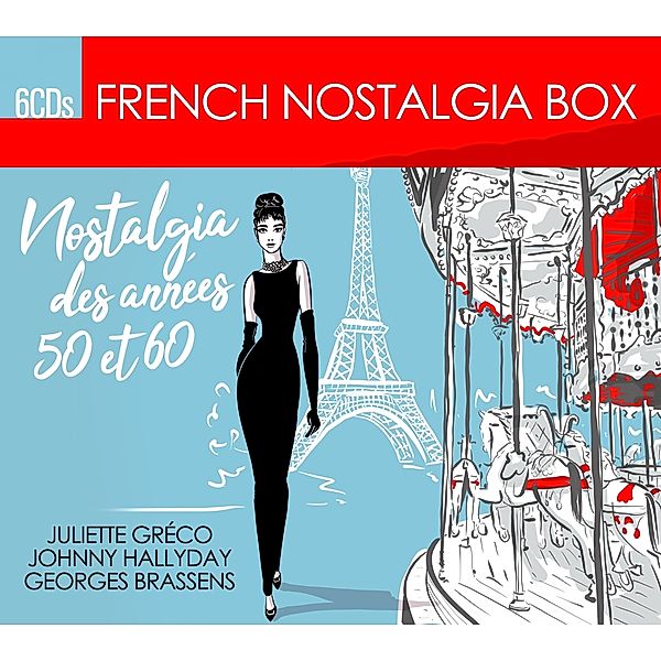 French Nostalgia Box-Nostalgie Des Annees 50et60, Juliette-Hallyday Johnny-Brassens Georges Greco