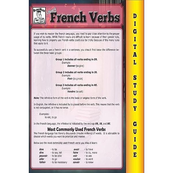 French Verbs ( Blokehead Easy Study Guide), Scott Green