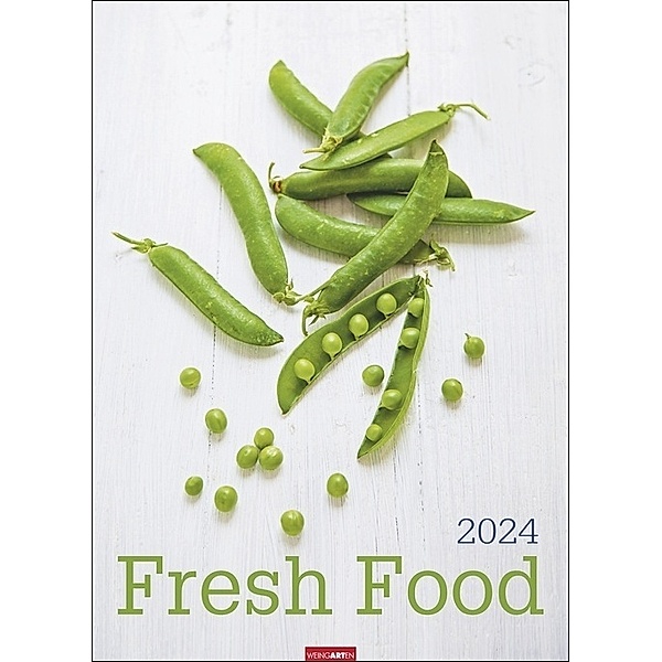 Fresh Food 2024. Grosser Wandkalender mit 12 eleganten Lifestyle-Fotos für die Küche. Stylische Food-Fotografie Kalender 2024. 49x68 cm Hochformat.