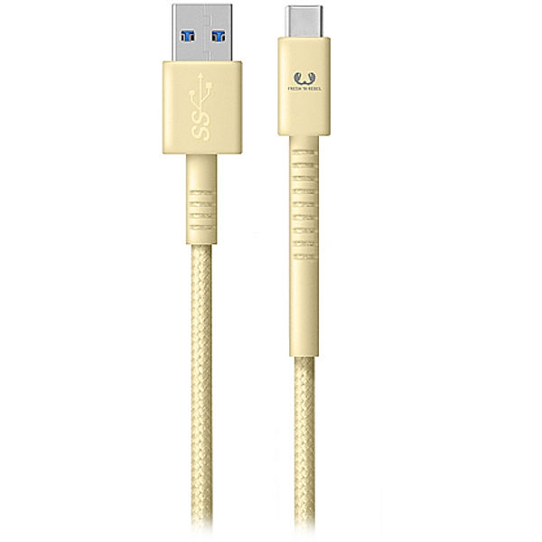 FRESH 'N REBEL Fabriq USB Type-C Kabel 3m, Buttercup